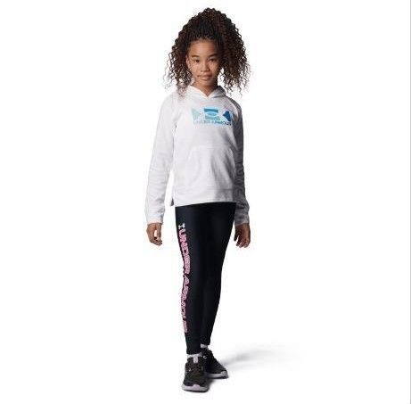 アンダーアーマー ジュニア UAライバルテリー フーディー ビッグロゴ 1377025-100 UNDER ARMOUR 130