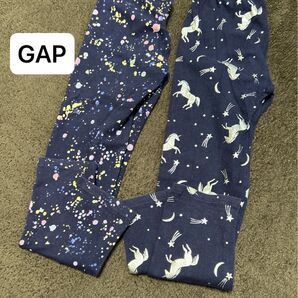 GAP レギンス 2点セット キッズ 女の子 ドット ユニコーン 110cm