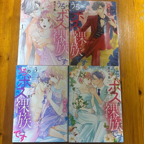うちのボスが裸族です 1〜4巻(バニラブCOMICS) 奥めぐ美 著