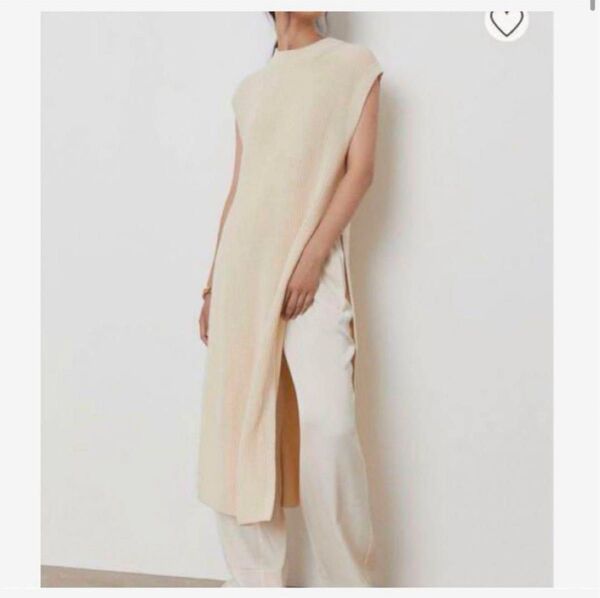 H&M ニット ベスト ジレ ロング ワンピース