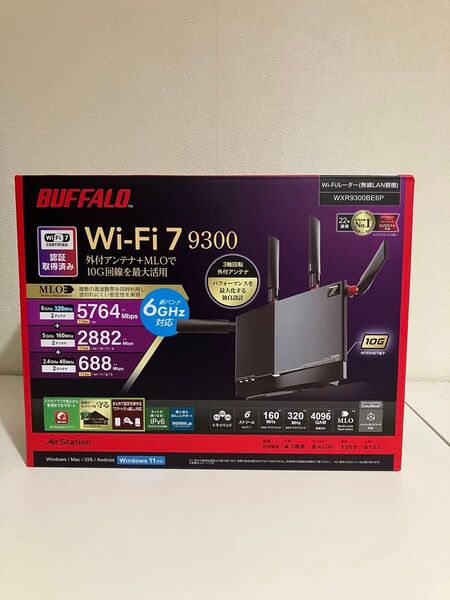 BUFFALO Wi-Fi 7 9300 無線LANルーター
