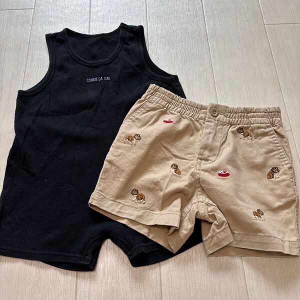 コムサ ロンパース 80 ラルフローレン 半ズボン ショートパンツ 12m 80