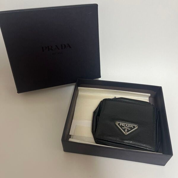 プラダ PRADA レザー コインケース ブラッグ