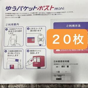 ゆうパケットポストmini 専用封筒 20枚 封筒 ゆうパケットポストミニ ゆうパケットmini