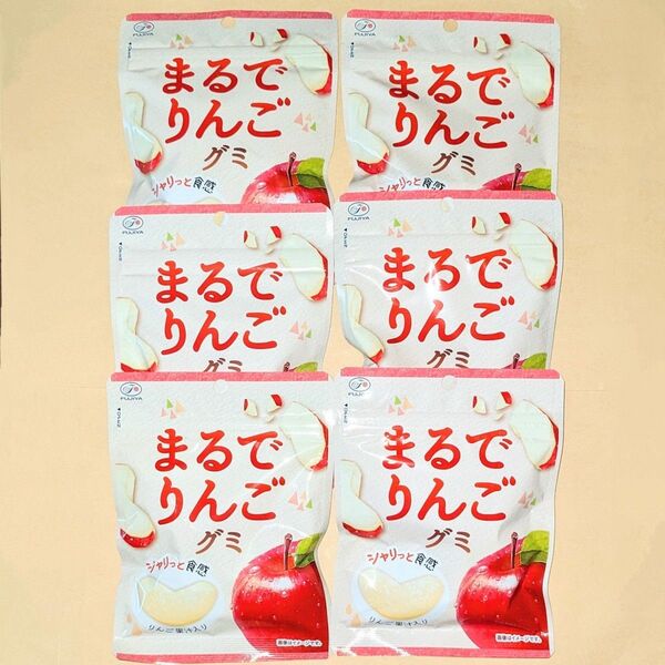 まるでりんごグミ 6袋◆不二家