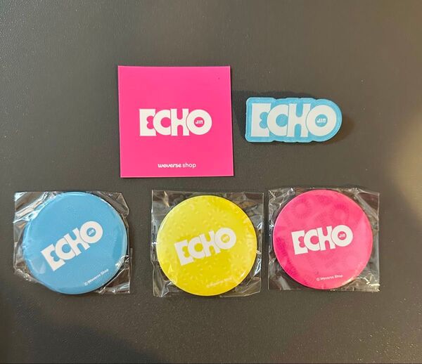 BTS JIN ジン ECHO Weverse 特典 ミラー 3種 アクリル ピンバッジ 新品