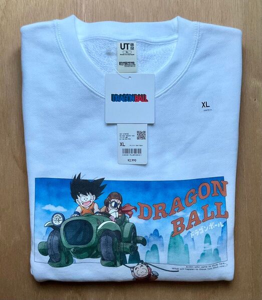 【新品・未使用】ユニクロ ドラゴンボール スウェットシャツ ホワイト XL