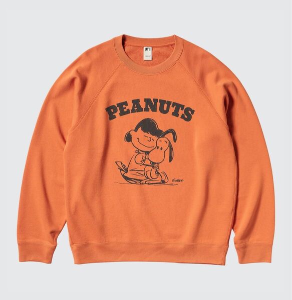 ユニクロ ピーナッツ ア・トレジャリー・オブ・ハピネス スウェットシャツ オレンジ XL