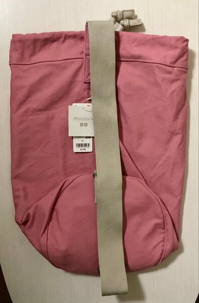 【新品・未使用】ユニクロ JW Anderson ドローストリングバッグ ピンク