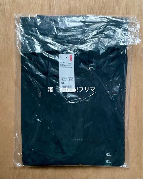 【新品・未使用】ユニクロ ドライEXUVカットハーフジップTシャツ ブラック 3XL