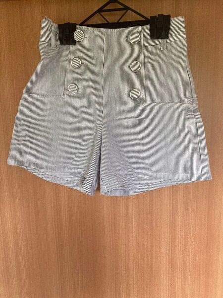ストライプ ショートパンツ L 160 ズボン 半ズボン 短パン ハーフパンツ