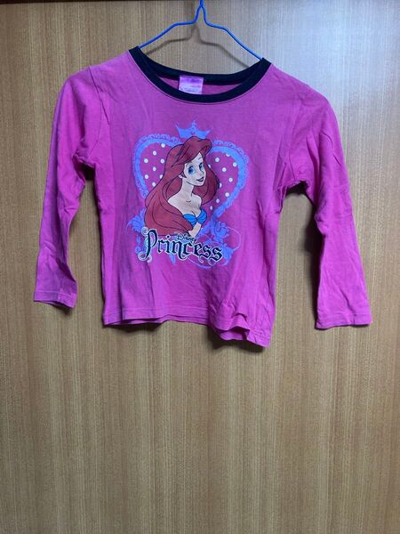 ディズニープリンセス 長袖カットソー 120 女の子 子供服 キッズ アリエル