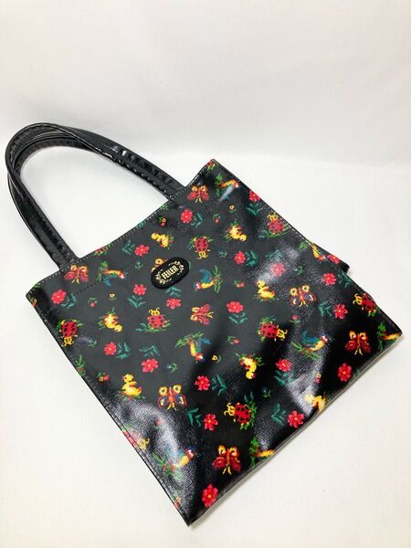 【M&M】FEILER ハイジ柄 トートバック フェイラー エコバッグ 黒