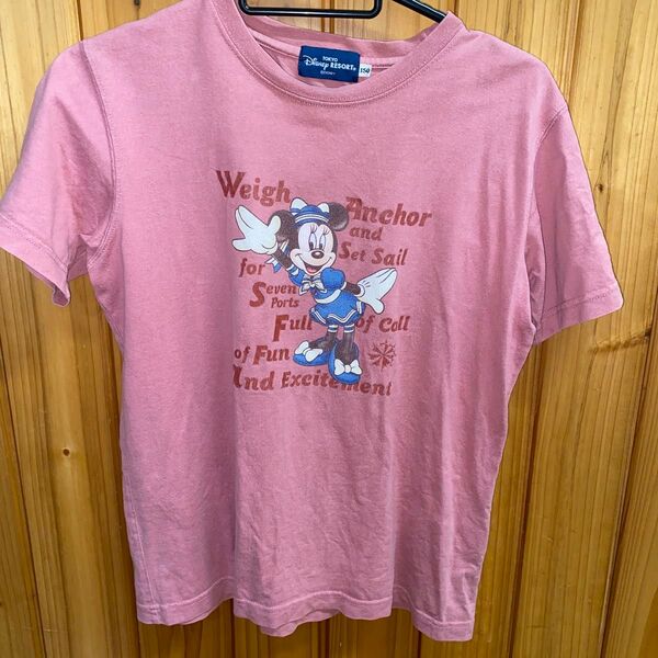 ディズニー ミニーマウス Tシャツ 150 ピンク