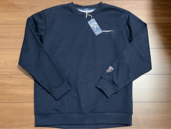 【新品】アーノルドパーマー トレーナー スウェット ハーフジップ 長袖 メンズ LL XL ネイビー