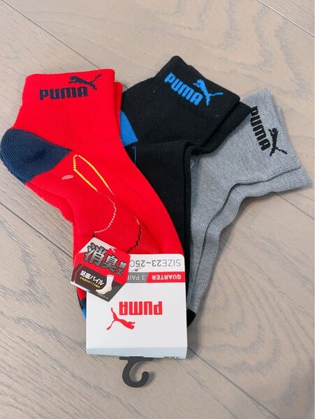 【新品】PUMA 靴下 ソックス レディース キッズ ジュニア スポーツソックス 3足組
