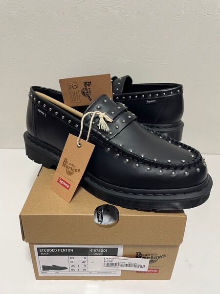新品 27cm シュプリーム Supreme Dr.Martens Studded Penton Loafer ドクターマーチン