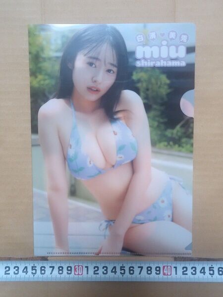 白濱美兎 雑誌付録クリアファイル