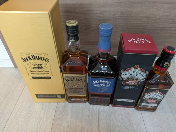 ジャックダニエルシングルモルト1L ジャックダニエルゴールドNo.27 レガシーエディション2 3本セット 限定品