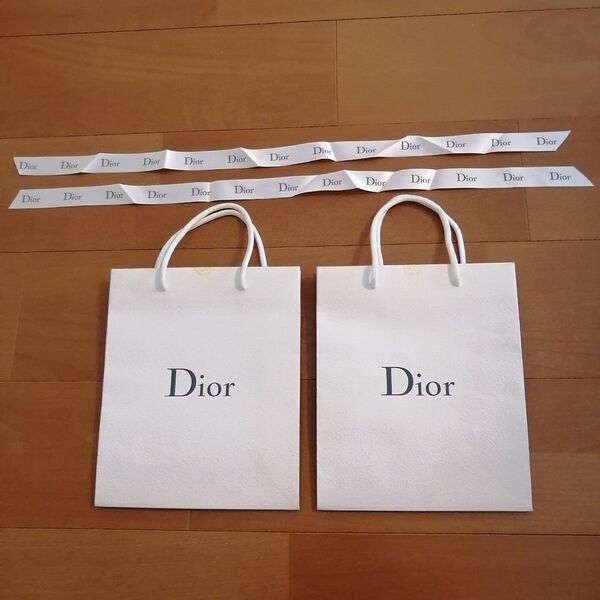 ディオール Dior 紙袋 ショッパー ショップ袋2枚セット