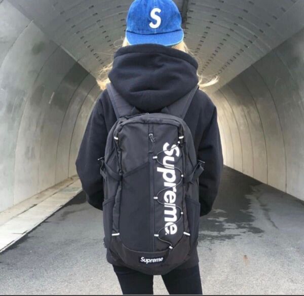 【新品未使用】2017ss Supreme Washed Denim S Logo 6-Panel Cap
