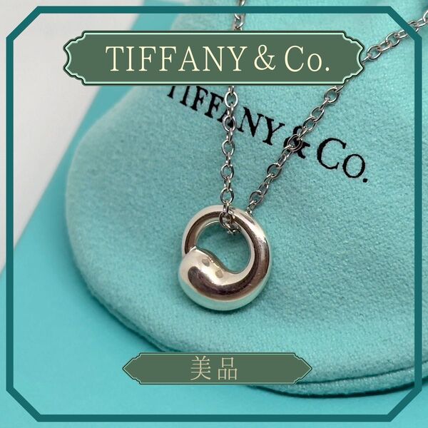 美品 ティファニー ネックレス エターナルサークル ペンダントトップ シルバー SV925 Tiffany Co