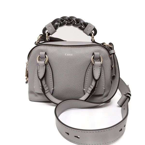 【極美品】Chloe クロエ ダリア スモール 2WAY ハンドバッグ グレー