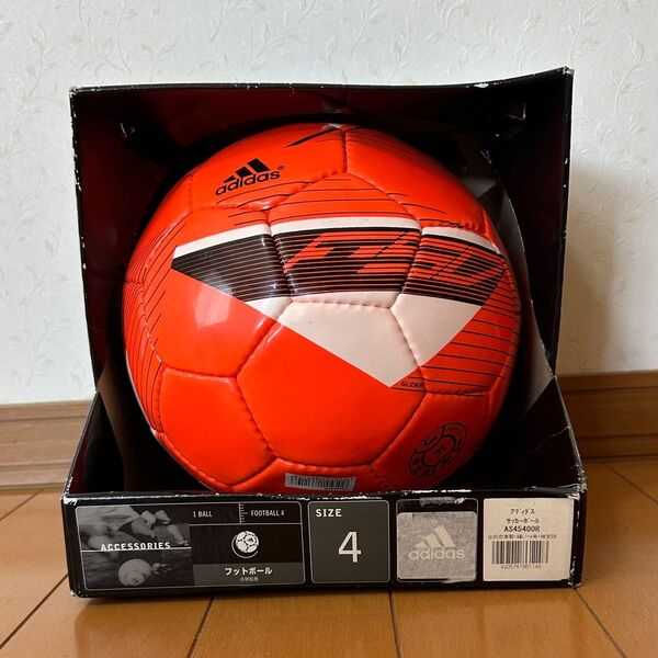 サッカーボール アディダス サイズ4オレンジ