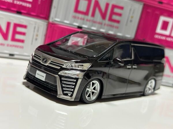 限定値下 非売品 30系 ヴェルファイア 1/30 WORK ホイール改 黒 カラーサンプル ミニカー AGH30 GGH30
