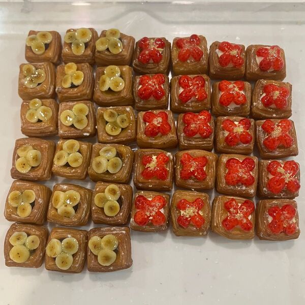ミニチュアパン デニッシュ 43個セット まとめ売り樹脂粘土