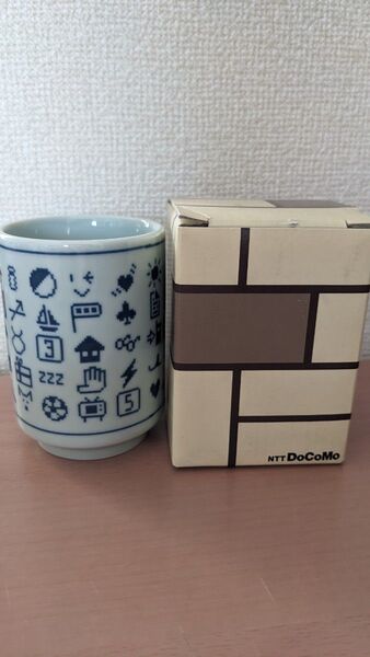 ドコモ 絵文字柄 湯呑み iモード