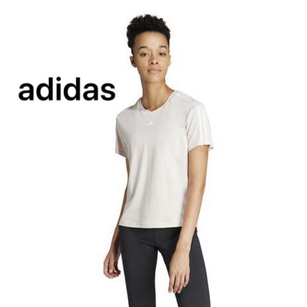 クーポン利用200円OFF★超美品★adidas AEROREADY トレイン エッセンシャルズ スリーストライプス 半袖Tシャツ