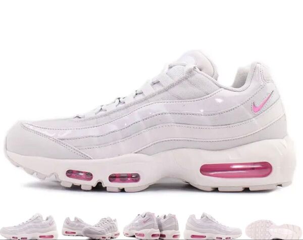 NIKE ウィメンズ エアマックス 95バストグレー/サイキックピンク