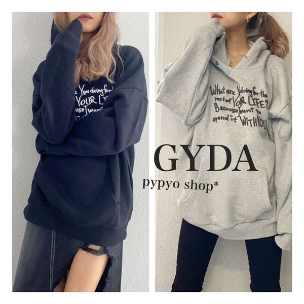 パーカー グレー スウェット 長袖 GYDA
