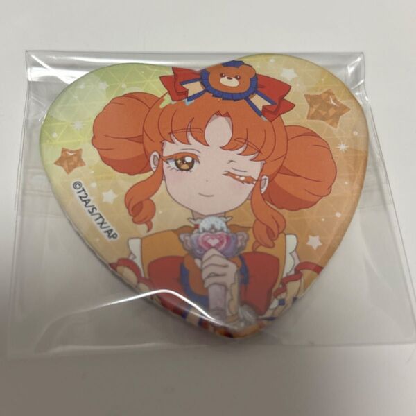 ひみつのアイプリ ハート型 缶バッジ リンリン ポップアップストア 渋谷 109