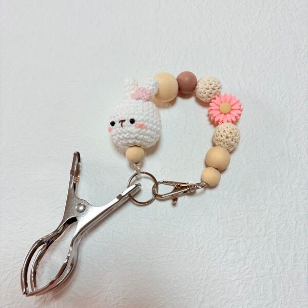 うさぎちゃんのシューズクリップ マルチクリップ ハンドメイド