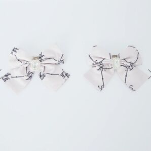 Ank Rouge モノグラムリボンバレッタ