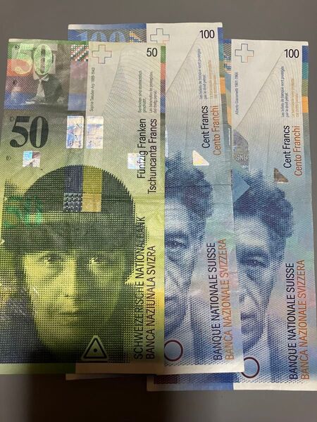 スイスフラン 旧紙幣