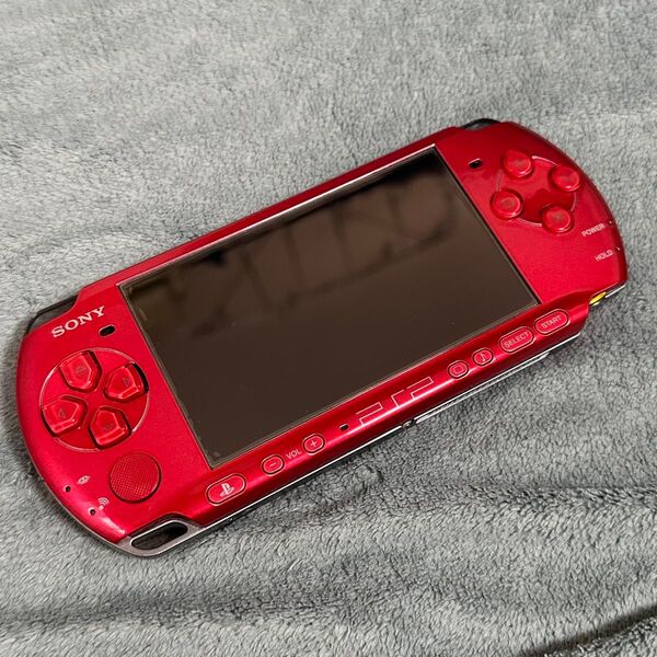 【美品・動作確認済み】SONY PSP3000 ラディアントレッド 充電器セット 24h以内最速発送!!