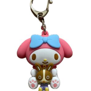 ☆立体ラバーキーホルダーMy MelodyKUROMI×宇佐美☆新品・未使用品