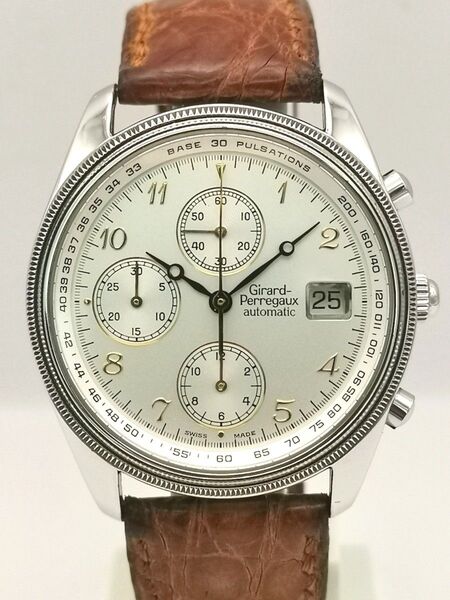 OH済 Girard-Perregaux ジラール・ペルゴ Ref.4910 クロノグラフ GP4900 箱説付き 自動巻き 時計