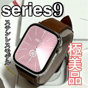 Apple Watch Series 9 GPS+Cellularモデル 41mm ステンレスモデル