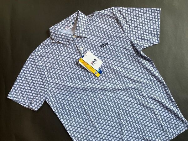 新品未使用【Size-LL/WHT】★★FILA GOLF フィラゴルフ ゴルフシャツ★★吸汗速乾 UV カット