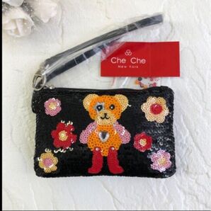 Che Che New York◆スパンコール小物入れ