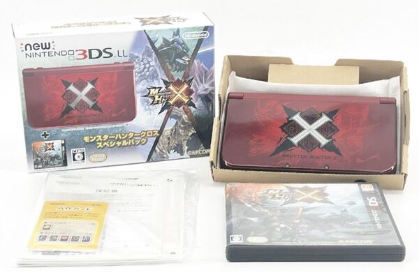 【 美品 】中古ゲーム機 Newニンテンドー3DS LL モンスターハンタークロス スペシャルパック