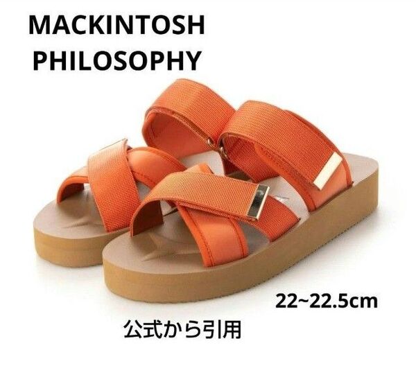 新品14960円☆マッキントッシュフィロソフィー ベルクロストラップサンダル MACKINTOSH Sサイズ 676382