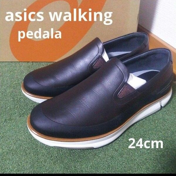 新品33000円☆asics walking アシックスウォーキング スリッポン 24cm 1211A083-201