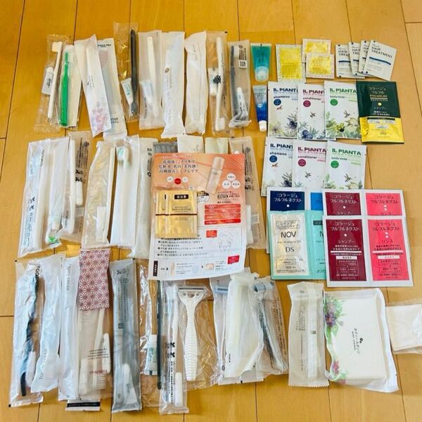 アメニティ まとめ売り 旅行 出張 キャンプ 防災 入院 使い捨てスリッパ 歯ブラシ 髭剃り シャンプーセット 化粧水乳液
