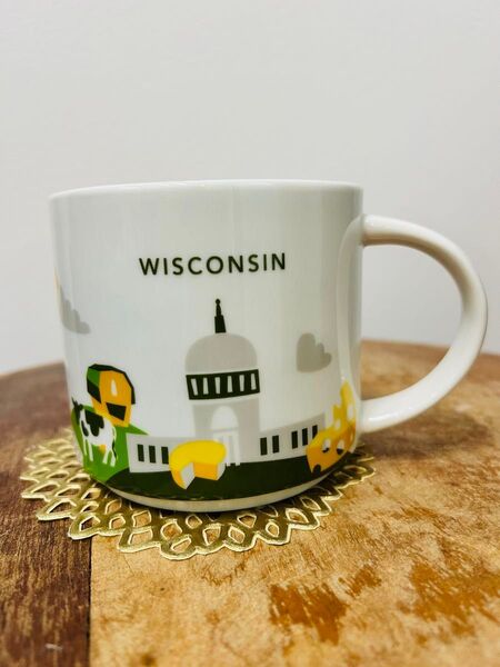 廃盤品★レア!海外限定 スタバマグ YOU ARE HERE WISCONSIN マグカップ スターバックス STARBUCKS