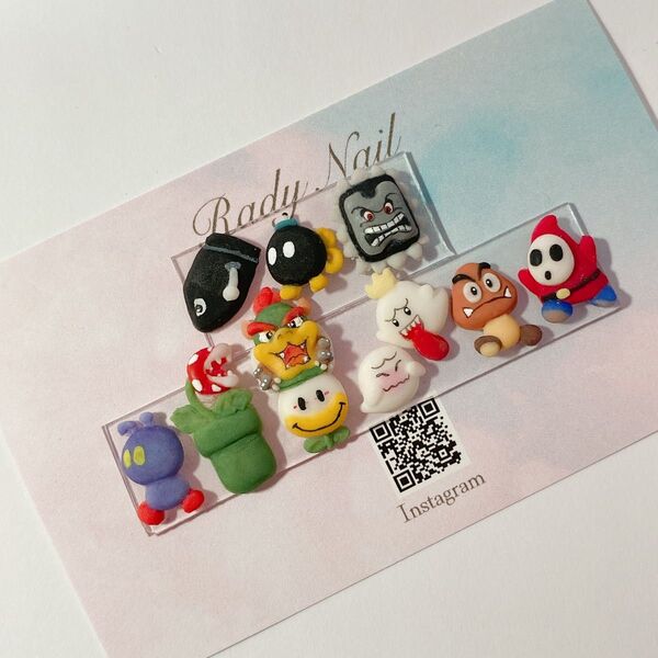 radynail 悪者 3D ネイルパーツ キャラクター